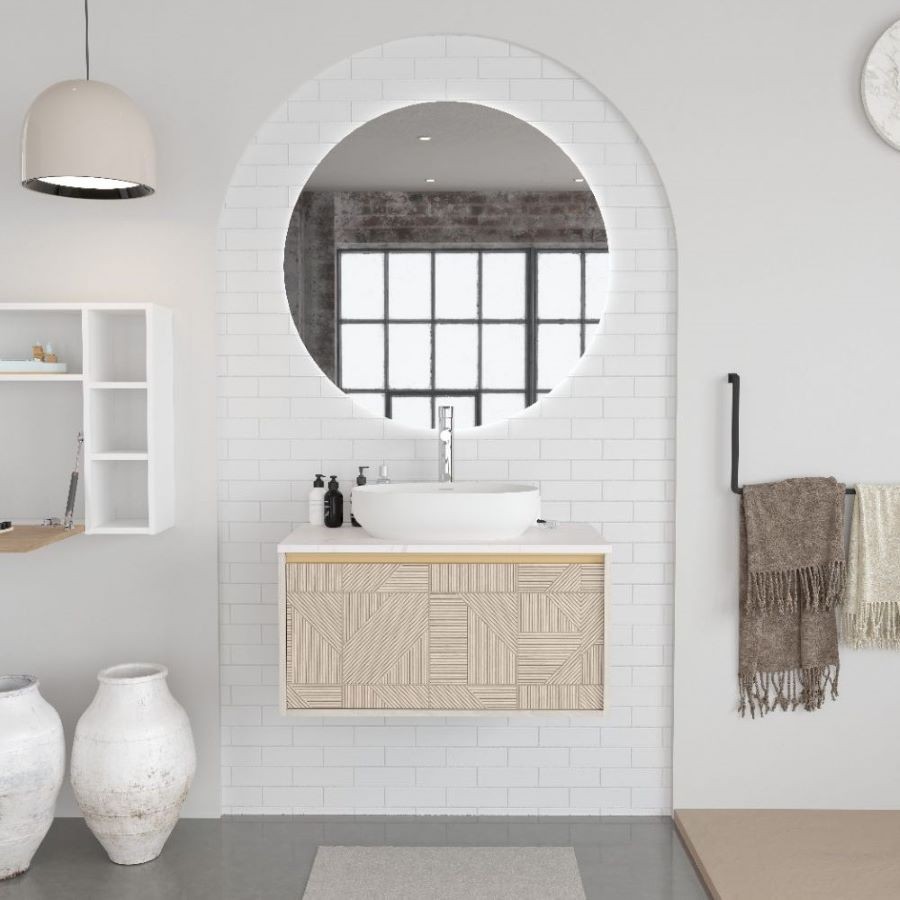 COJUNTO MUEBLE DE BAÑO CON  LAVABO SOBRE ENCIMERA TAPA DE...