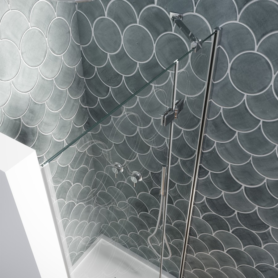 MAMPARA DE DUCHA FRONTAL  MAMPARIX 1000 FIJO +  PUERTA... 2